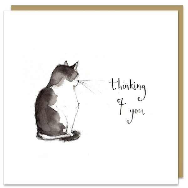 Cat Thinking Of You Card