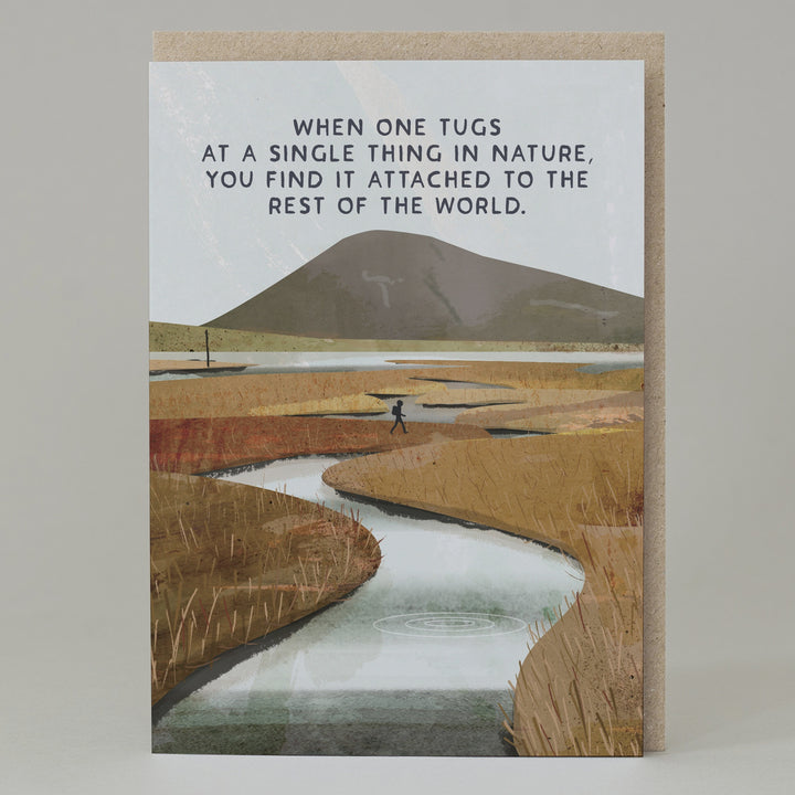 Tug on Nature John Muir Quote Card