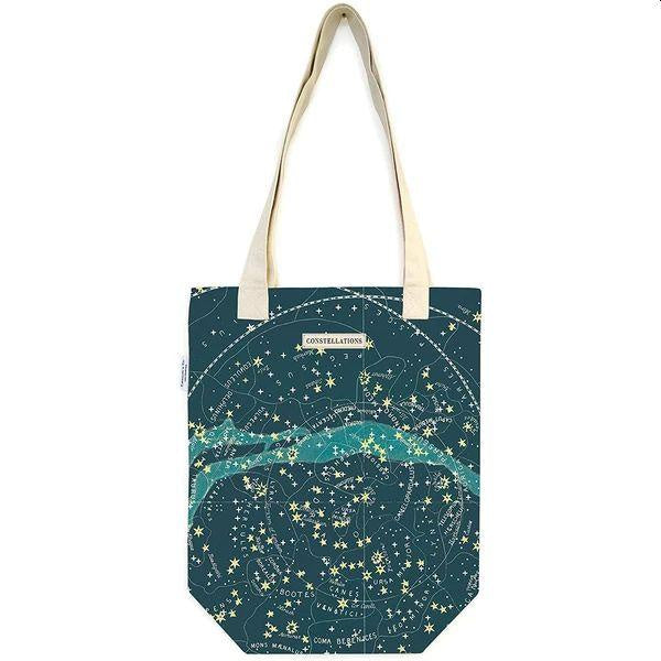 Vintage Style Celestial Print Tote Bag