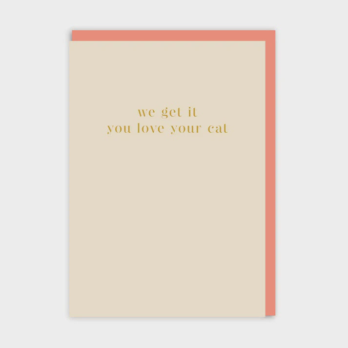 We Get it You Love Your Cat! Card