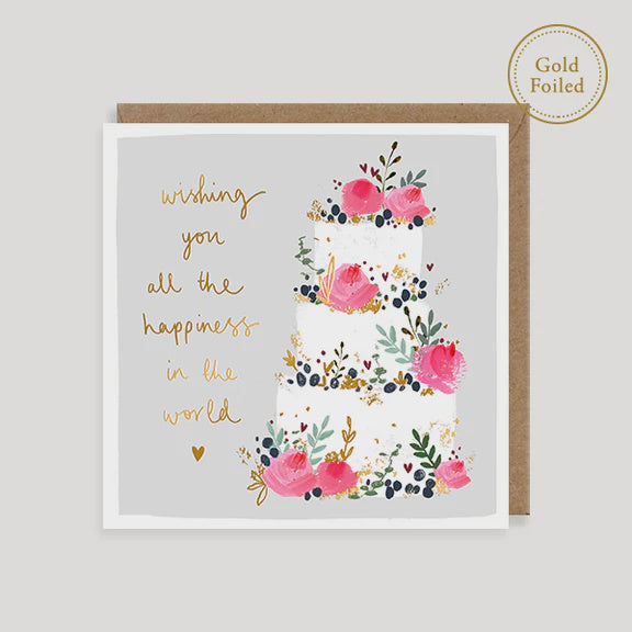 All the Happiness in the World Wedding Card