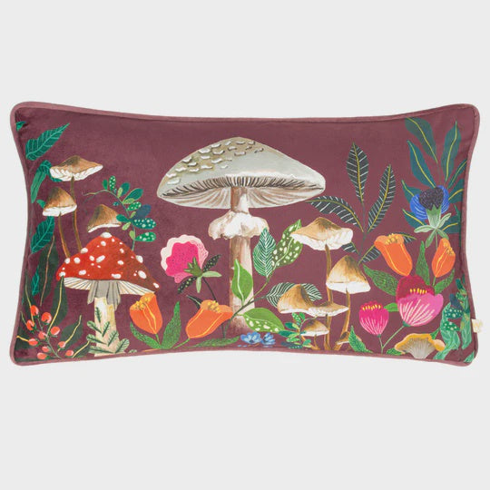 Wild Garden Mushrooms Cushion 30 x 50