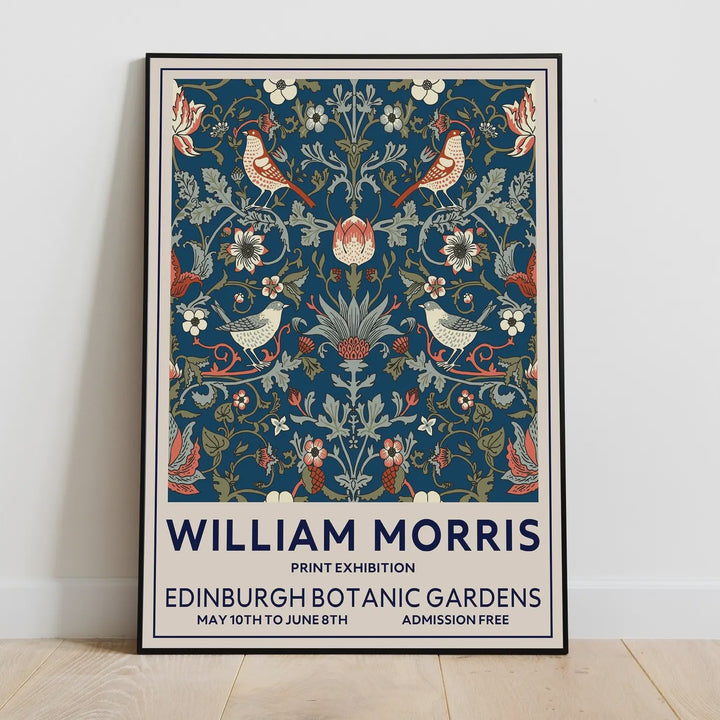 William Morris, Edinburgh, Strawberry Thief, Bird A5 Art Print