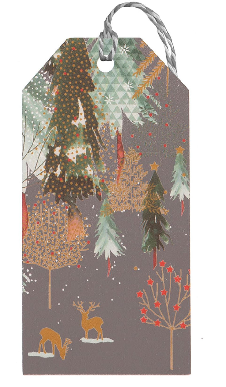Winter Woodland Grey Pack of 6 Christmas Gift Tags