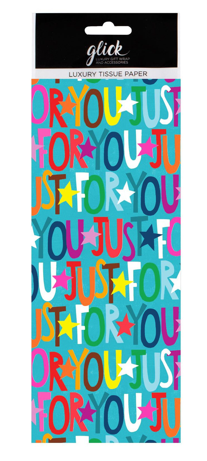 Just For You Bright Teal Tissue Paper