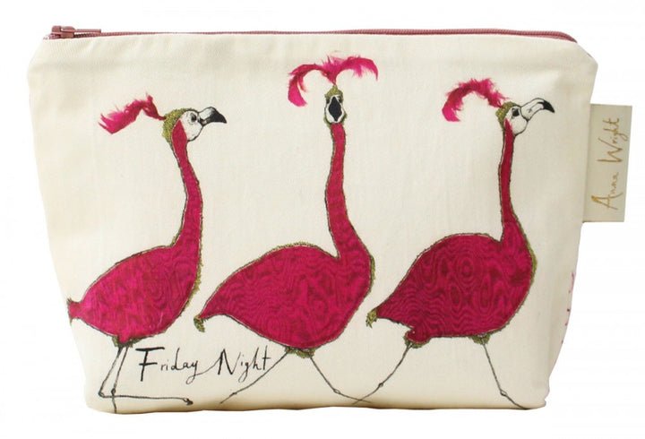 Friday Night Flamingo Make-Up Bag