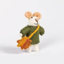 George The Autumn Mouse Felt Decoration