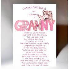 New Granny Granddaughter Card