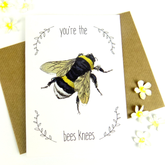 You're The Bees Knees blank card
