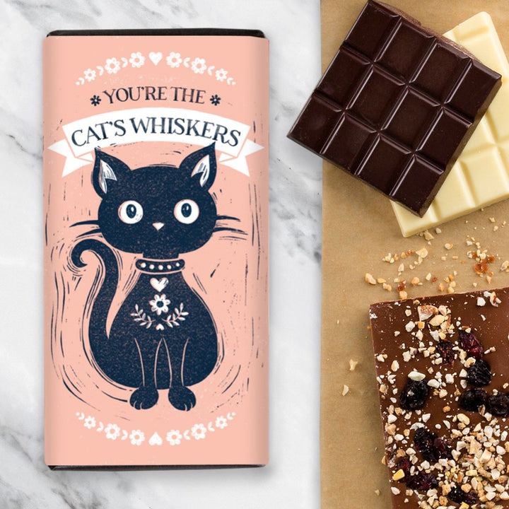 You're The Cat's Whiskers Chocolate Bar