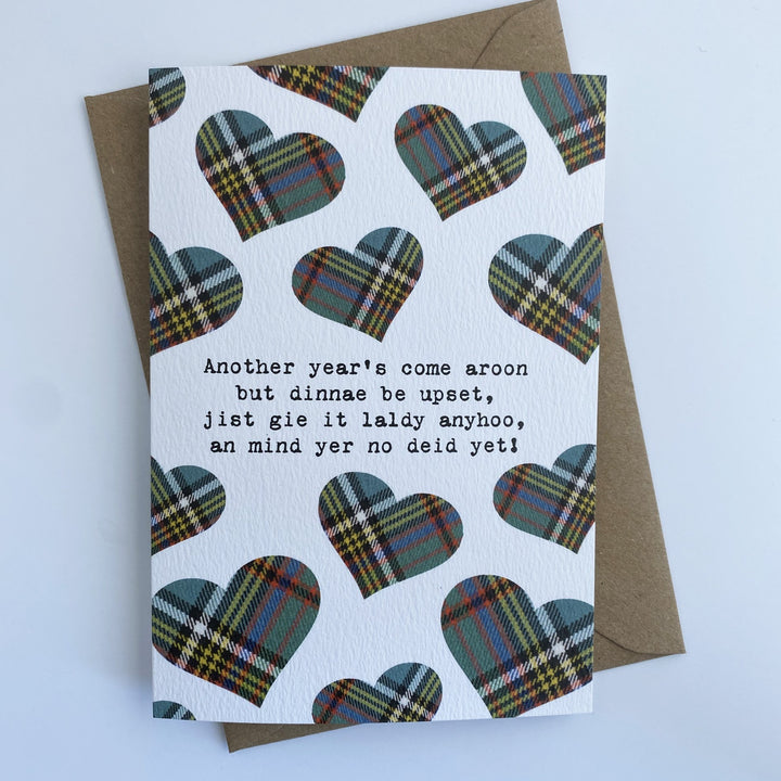 No Deid Yet Scottish Birthday Card