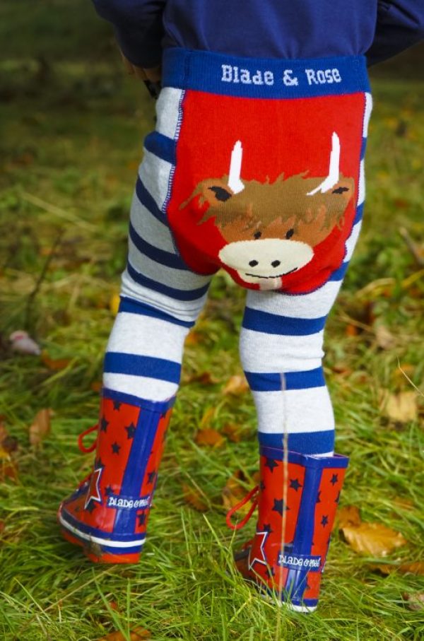 Blade & Rose Highland Cow Baby Leggings