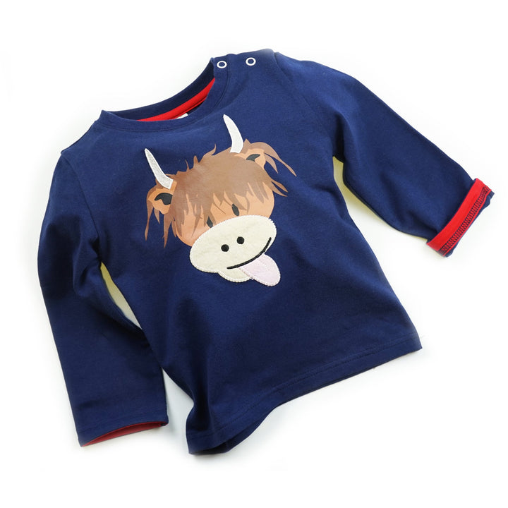 Blade & Rose Highland Cow Baby Top