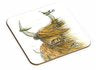 Windswept Highland Cow Illustrated Coaster
