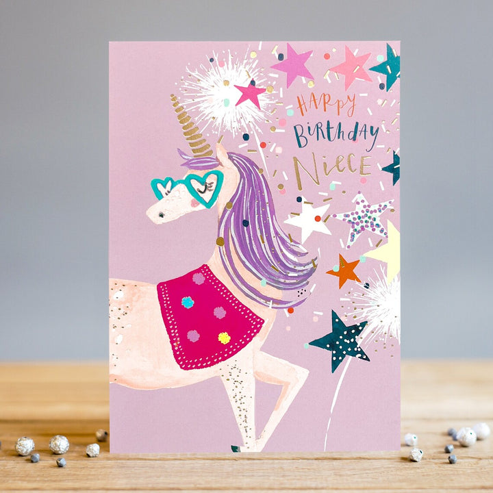 Happy Birthday Unicorn Niece Card