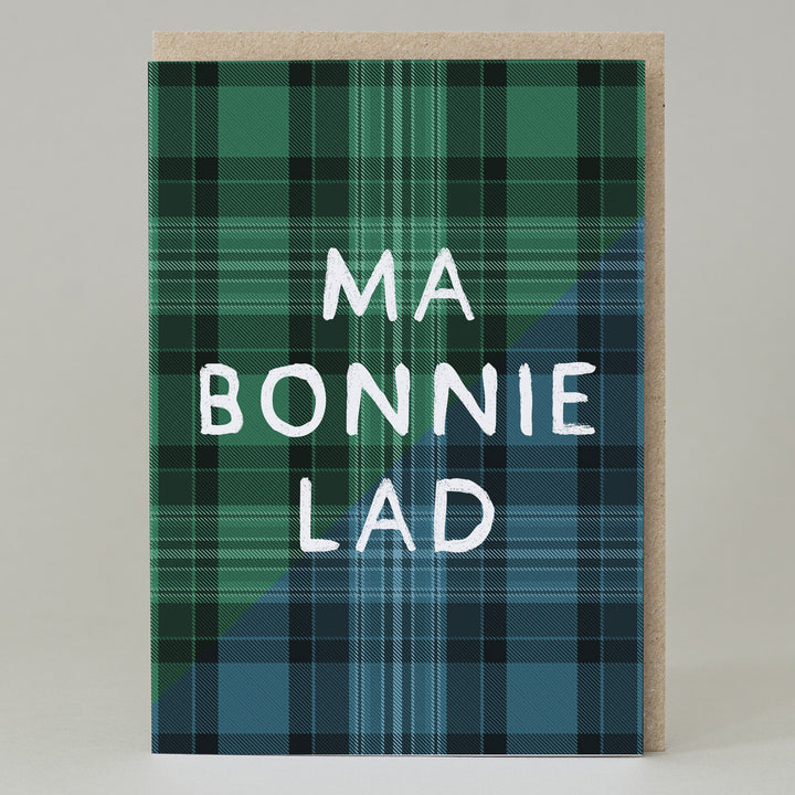Ma Bonnie Lad Tartan Card