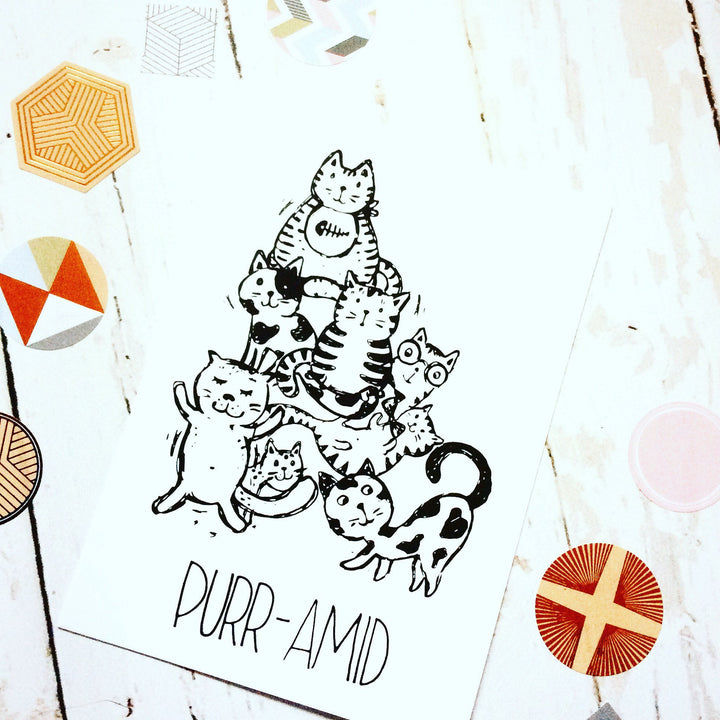 Purramid Cats Postcard