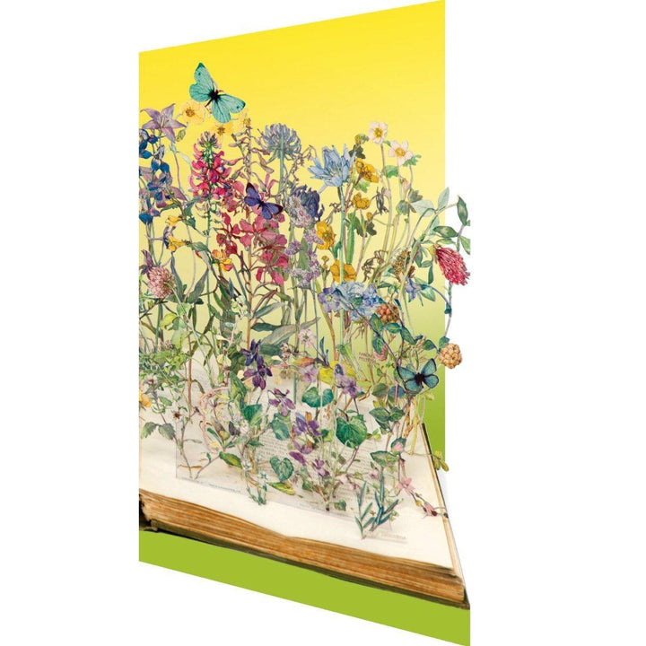 Book Of Flowers Lasercut Card
